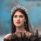 Hollow Star Zircon Hair Hoop Headdress Bride Small Fresh Wedding Accessories
