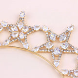 Hollow Star Zircon Hair Hoop Headdress Bride Small Fresh Wedding Accessories