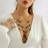 Pearl Tassel Pendant Torques Necklace for Women