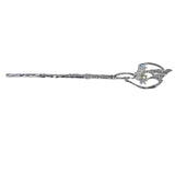 Moonstone Hair Stick Minimalist Silver Butterfly Hair Chopsticks Hairpin
