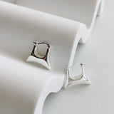 Irregular National Style S925 Silver Earrings Female