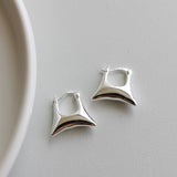 Irregular National Style S925 Silver Earrings Female
