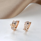 Kitten Fish Zircon Eye Drop Earrings For Girl