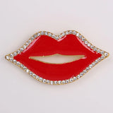 Personality Lips Brooch Jewelry Gift For Women/men Scarf Wedding