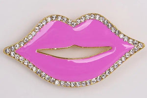 Personality Lips Brooch Jewelry Gift For Women/men Scarf Wedding
