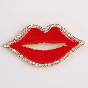 Personality Lips Brooch Jewelry Gift For Women/men Scarf Wedding
