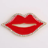 Personality Lips Brooch Jewelry Gift For Women/men Scarf Wedding