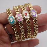 Wave Oil Drop Micro Inlay Zircon Bracelet for Women