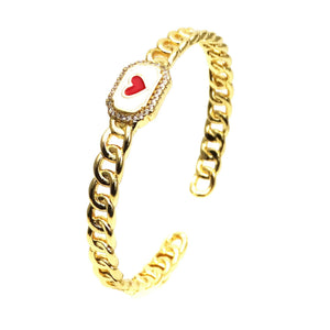 Wave Oil Drop Micro Inlay Zircon Bracelet for Women