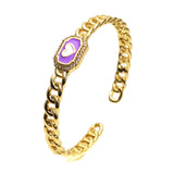 Wave Oil Drop Micro Inlay Zircon Bracelet for Women