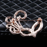 Personality Mask Brooch Jewelry For Women