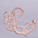 Personality Mask Brooch Jewelry For Women