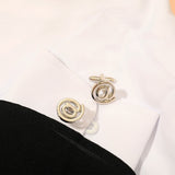 Men's Cufflinks Symbol Cuff Links Hollow Out French Shirt Suit Tuxedo Business