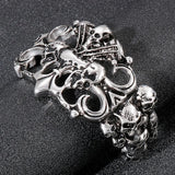 Personality Men's Stainless Steel Skull Bracelet