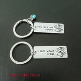 Personalized Crystal Stainless Steel Engraved Name Key Chain