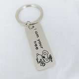 Personalized Crystal Stainless Steel Engraved Name Key Chain