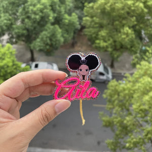 Cartoon Character Name Necklace Kids Gift