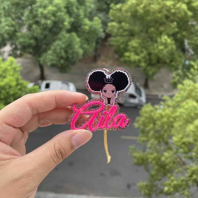 Cartoon Character Name Necklace Kids Gift