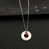 Personality Necklace with Birthstones, High Birthstones, Long Necklaces