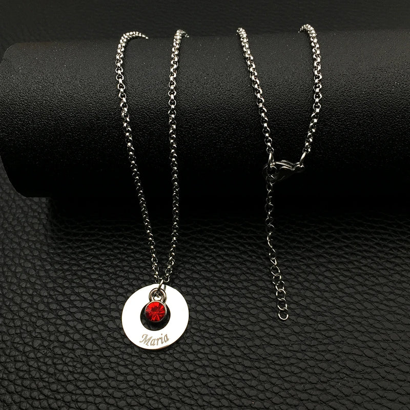 Personality Necklace with Birthstones, High Birthstones, Long Necklaces