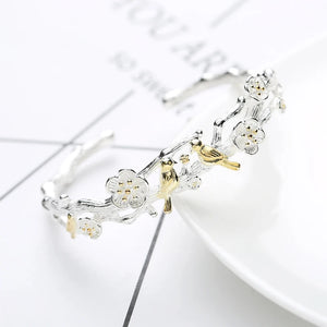 Personality 925 Sterling Silver Open Bracelet