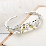 Personality 925 Sterling Silver Open Bracelet