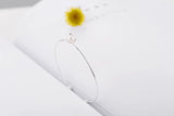 Personality Art 925 Silver Female Bar Clover Open Bracelet