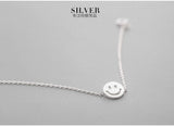 Smiling Face Charm Bracelet, 925 Sterling Silver Jewelry