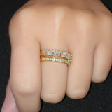 Adjustable Zircon Finger Ring Wedding Engagement Jewelry