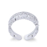 Adjustable Zircon Finger Ring Wedding Engagement Jewelry