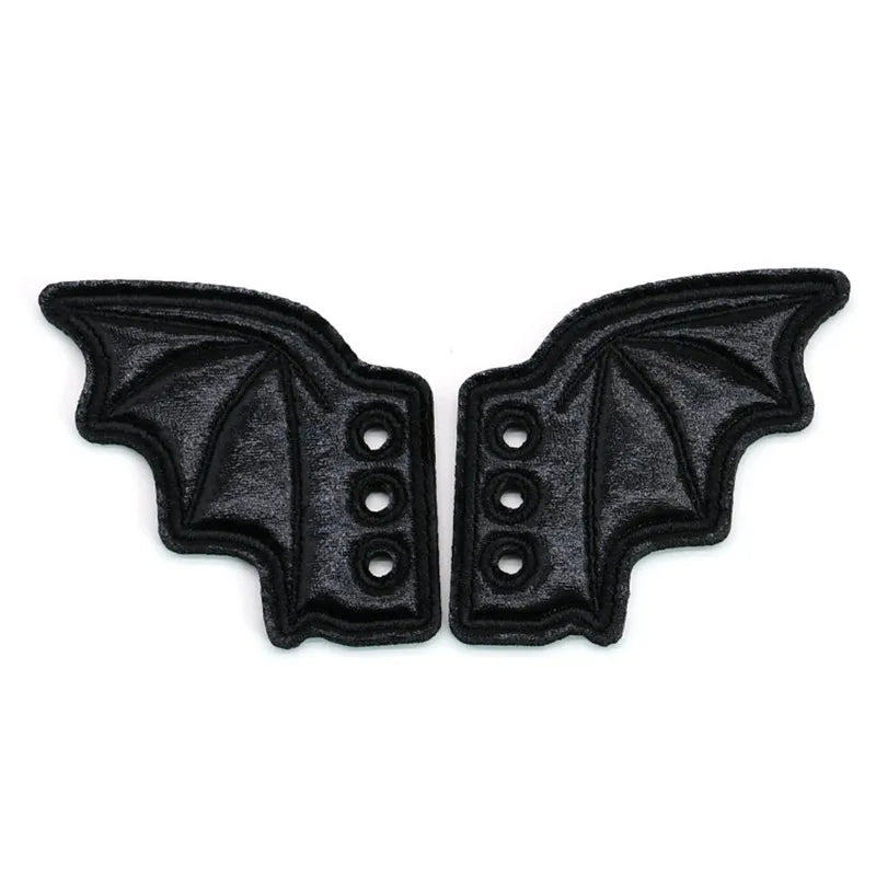 PU Shoe DIY Accessories Bats Glitter Shoe Wings Ornament