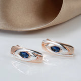 Pointed Zircon Silver Clip Earrings for Women