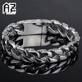 Personality Punk Stainless Steel Bracelet Silver