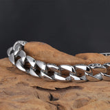 Personality Punk Stainless Steel Bracelet Silver