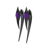 Punk Unisex Silver Zircon Prickles Earrings