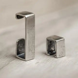 Sterling Silver Geometry Square Ear Cuff Clip Earrings