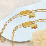 Small Elephant Zircon Anklet for Women Charm Anklet Animal Jewelry