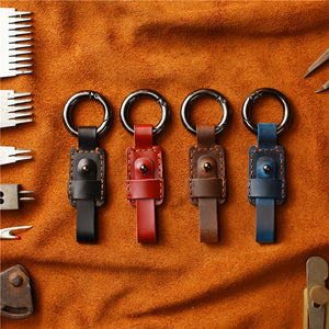 Retro Cowhide Key Chain First Layer Cowhide Leather Car Key Accessories