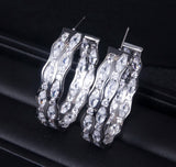 Retro Hoop Earrings for Women Wedding Party E10089