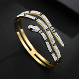 Geometric Zircon Open Bracelet for Women Gift