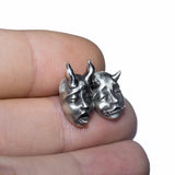 Gothic Demon Baby Stud Earrings Devil Prajna Skull Earrings