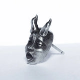 Horned Demon Baby Stud Earrings Devil Prajna Skull Earrings