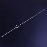 Personality Rhinestone Ladies Anklet Crystal Fish Hook Bare Foot Chain