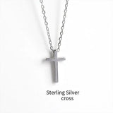 Mini Cross Clavicle Chain Necklace Female