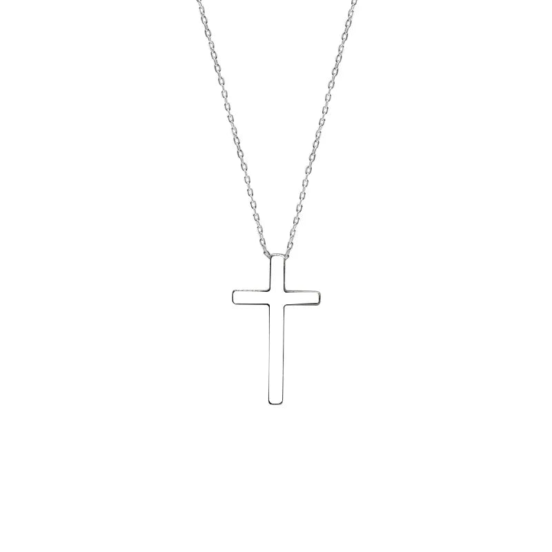 Mini Cross Clavicle Chain Necklace Female