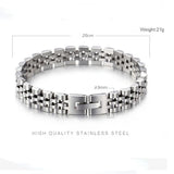 Men's Stainless Steel Chain Bracelet Classic Punk Wind Bracelet