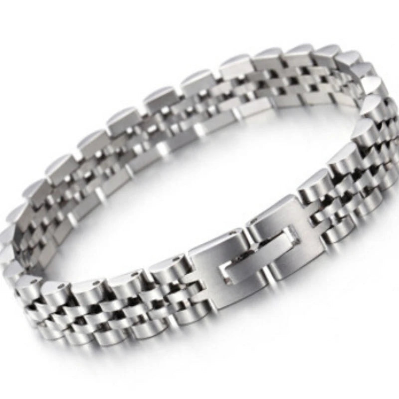 Men's Stainless Steel Chain Bracelet Classic Punk Wind Bracelet