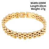 Men's Stainless Steel Chain Bracelet Classic Punk Wind Bracelet