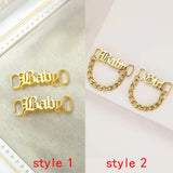 Personality Stainless Steel Shoe Buckles for Men and Women