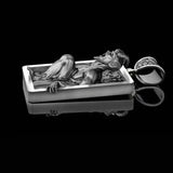 Stainless Steel Skull Devil Pendant Motorcycle Party Steampunk Pendant